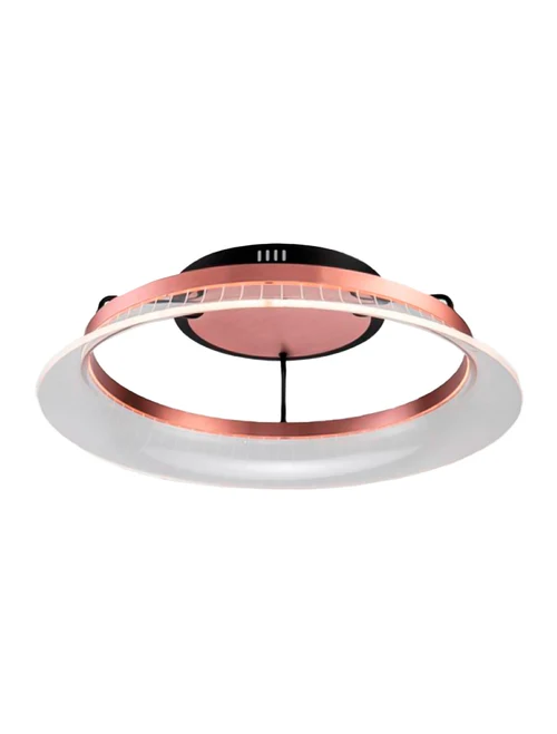 Lustră LED FS-053-X600,40W,3000K, Al+Acryl,Oxidized Rose Gold,