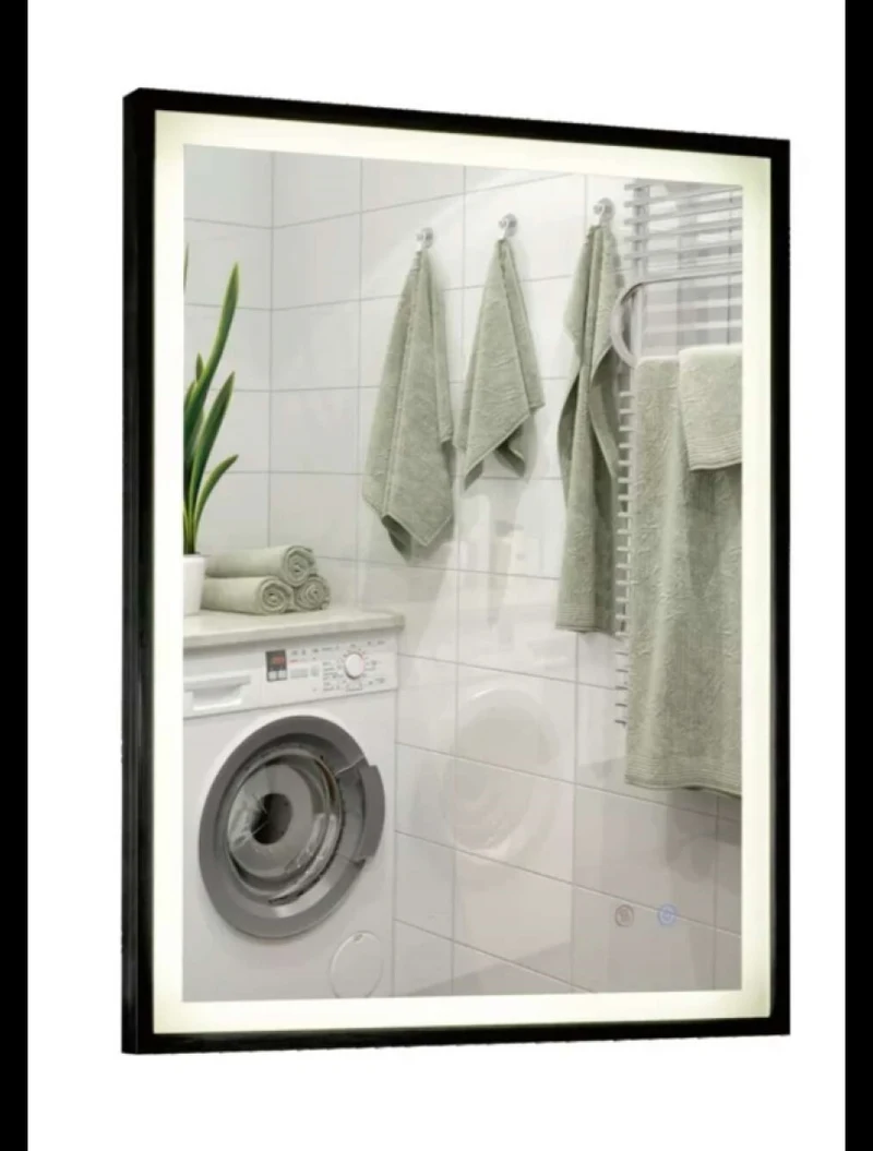 6117/12080 Oglindă LED touch 3chrom non-polar dim,Black,120x80  LuminaLED 2