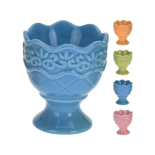 ** Suport pentru ouă, Ornament, 6.5x5.5x5.5cm, 4 culori, ceramic 14723