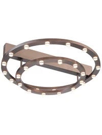 Lustră LED FS-036-X28 56W,3000K,Al+acryl,Brushed coffee LuminaLed