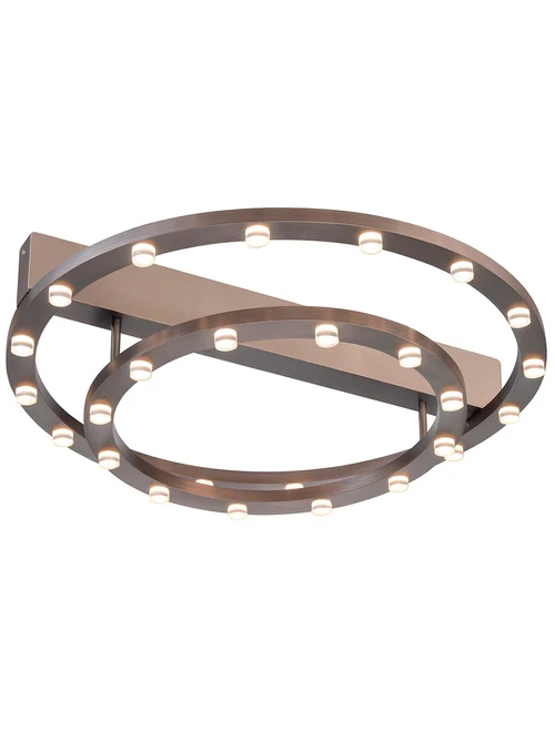 Lustră LED FS-036-X28 56W,3000K,Al+acryl,Brushed coffee LuminaLed