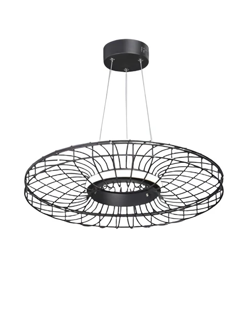 Lustră LED V4625-1/1S 14W 3900-4200K 94x51x51cm negru LuminaLED