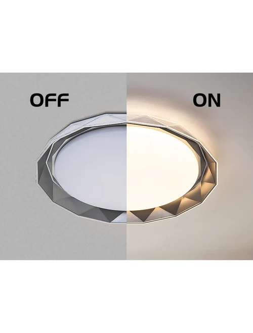 Lustră LED FS-066-X510 ,32W,3000K, Metal Acryl,Grey,D510*68