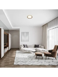 Lustră LED FS-066-X510 ,32W,3000K, Metal Acryl,Grey,D510*68 4