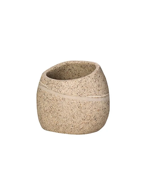 Стакан Little Rock Poly Resin бежевый
