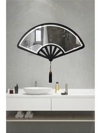 6161/7535 Oglindă LED touch 3chrom non-polar dim,Black,75xH35  LuminaLED 5