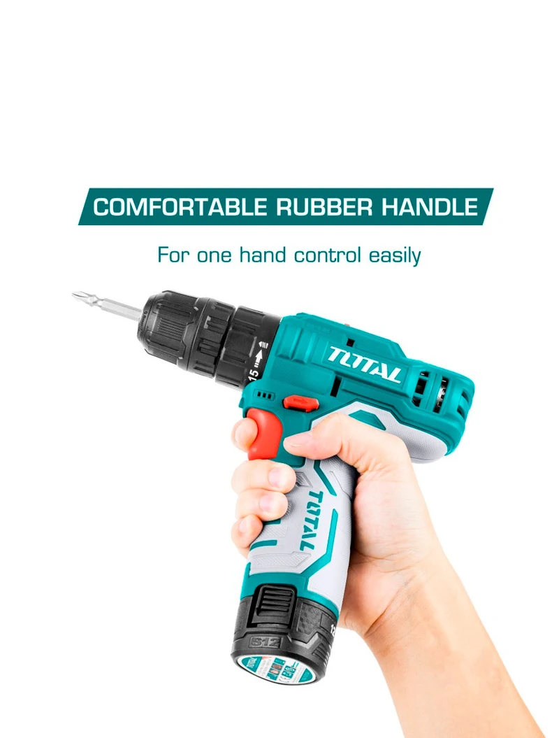 * Mașină de găurit/înșurubat cu acumulator 12,0V 1,5Ah Total TDLI12325 4