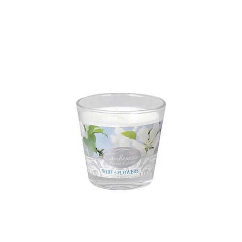Lumânare aromatizată în pahar "Iasomie" H9x8cm, 30ore