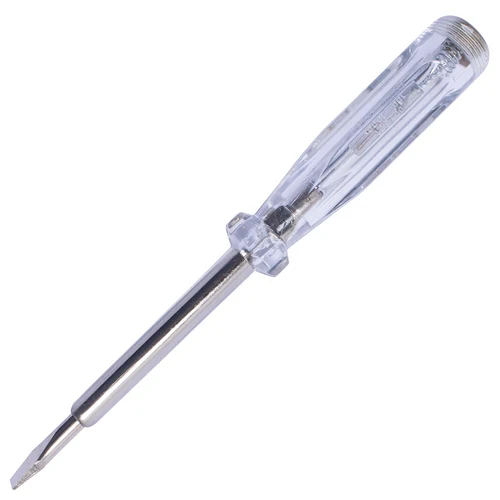 Индикаторная отвертка e.tool.test05 165х4.5 с прямым шлицем, AC100-500V