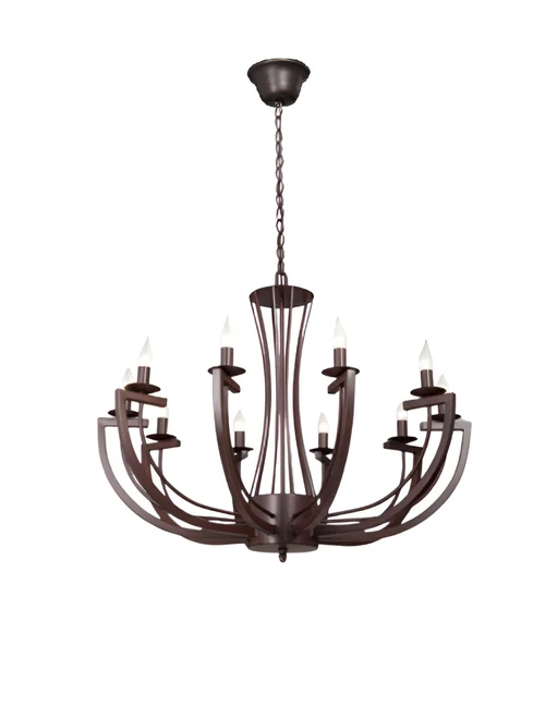 Lustră V3295-7/10хE14 max 40W 198x100x100cm bronz LuminaLED