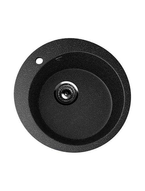 405-308 Черная гранитная мойка 49,5x49,5 см ULGRAN