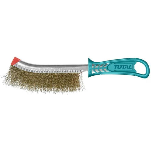 Perie sârmă curbată lemn 250mm Total THT92102