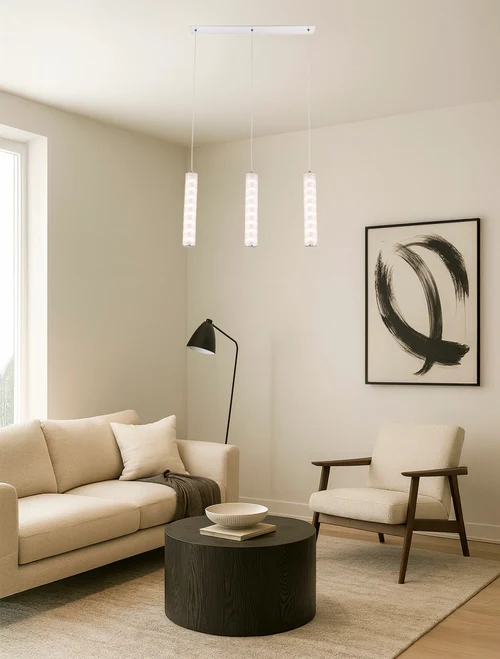 * Lustră LED LIVAR P181603A 3x12W 4000K 90x580x1200mm  ZUMALINE