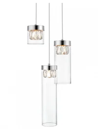Люстра GEM P0389-03D-F4AC 3xG9 28Вт металл хром ZUMALINE 3
