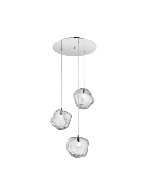 * Lustră ROCK P0488-03D-B5AC 3xG9 28W metal chrome ZUMALINE