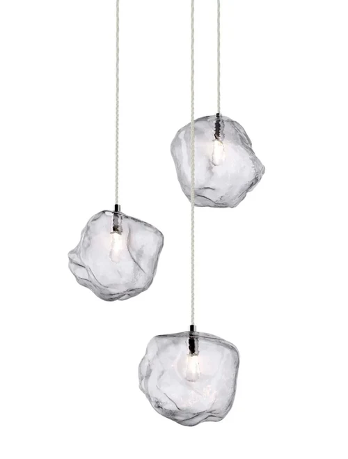 * Lustră ROCK P0488-03D-B5AC 3xG9 28W metal chrome ZUMALINE