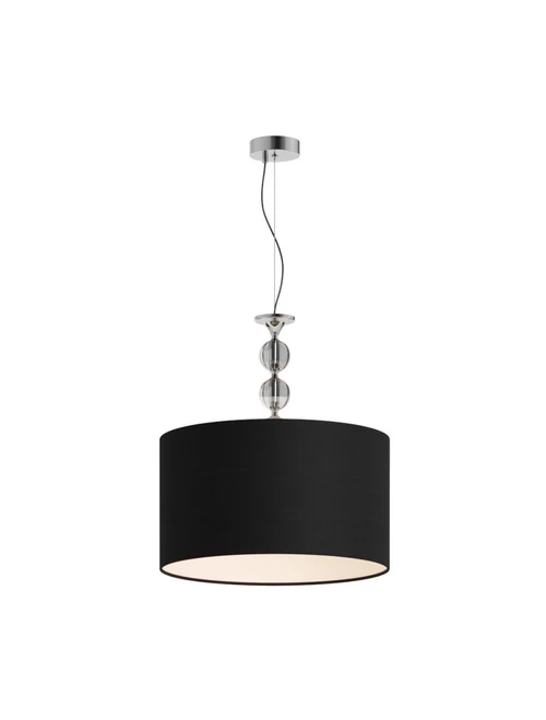 * Lustră REA RLD93163-1B 1xE27 60W metal chrome black ZUMALINE