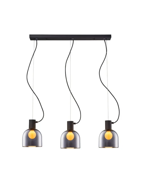 * Lustră LAZARA MD1918-3S 3xE27 60W metal chrome black ZUMALINE
