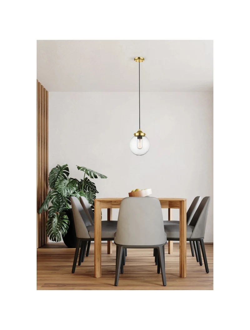 Lustra RIANO P0454-01D-F7AC 1xE27 40W metal gold+black ZUMALINE 2