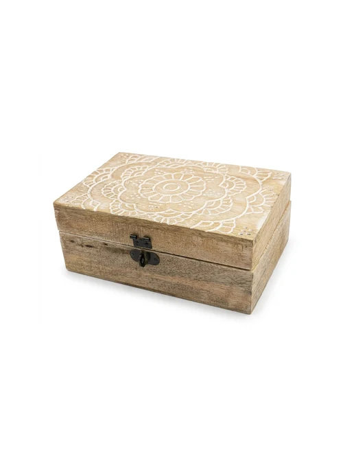 Lădiță din lemn sculptat 15x10x6.8cm, 6 modele