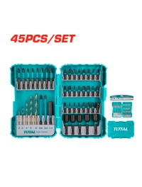 * Set biți impact cu burghii 45buc. TACSDL24502 Total 2