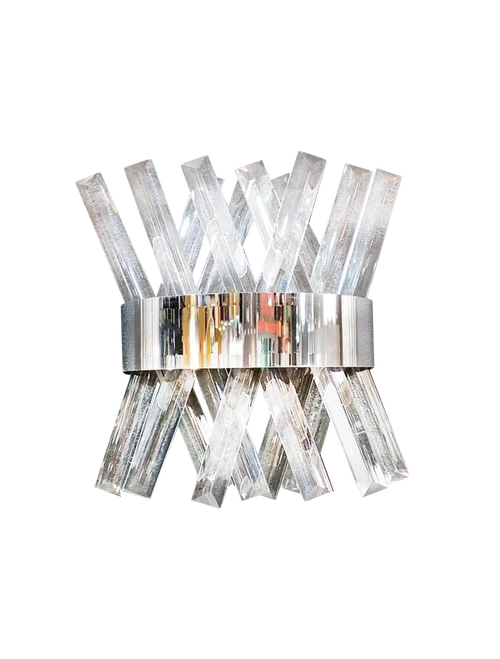 Aplică LED JH-20123-2GD D25+H30cm,Stainless+glass,Chrome+clear LuminaLed