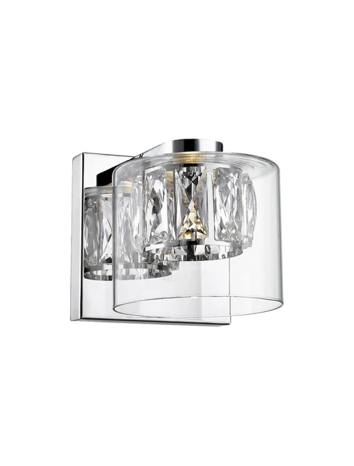 * Aplică LED GEM W0389-01A-B5AC 5W 3000K metal chrome ZUMALINE