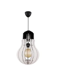 Lustră AMPUL 1xE27 White lemn Begusa