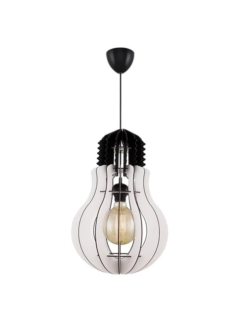 * Lustră AMPUL 1xE27 White lemn Begusa