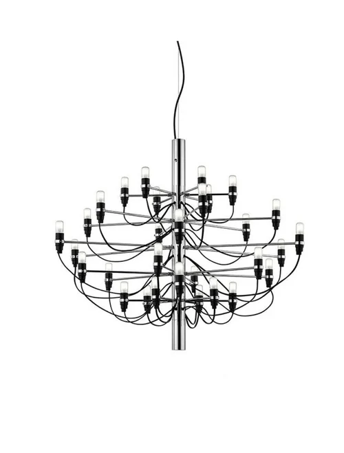 Lustră JH-833, D88x70cm,E14x30,Metal,Chrome LuminaLed