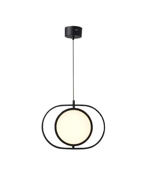 Suspensie LED JH-825,D26xH36cm,7W,Alum, black Luminaled