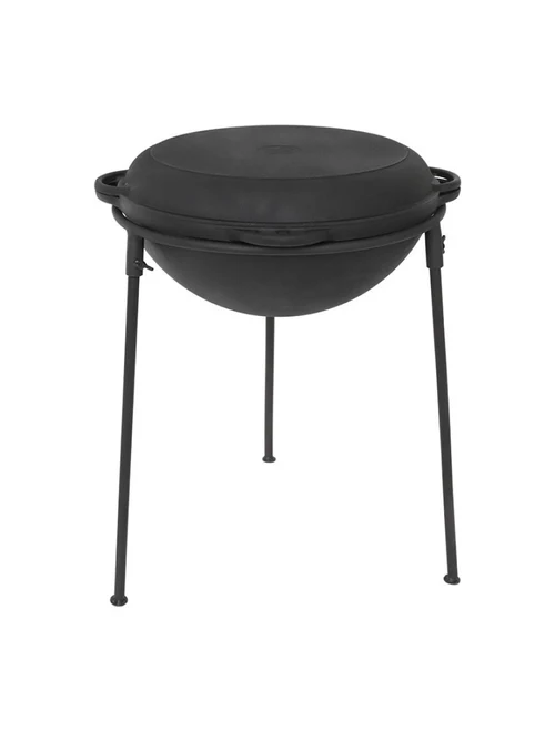 Ceaun asiatic din fontă TM Syton 12L cu capac+tigaie+pirostrie în husă