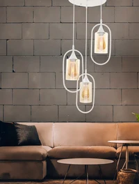 * Lustră BORIS 3xE27 White Begusa 2