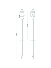 Светильник ландшафтный садово-парковый грунтовый/1xGU10/max.1x35W/170-240V/IP54/GD155 Sonata GAUSS 3