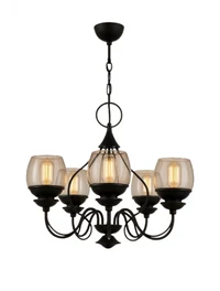 * Lustră BERCIS 5xE27 Black Begusa
