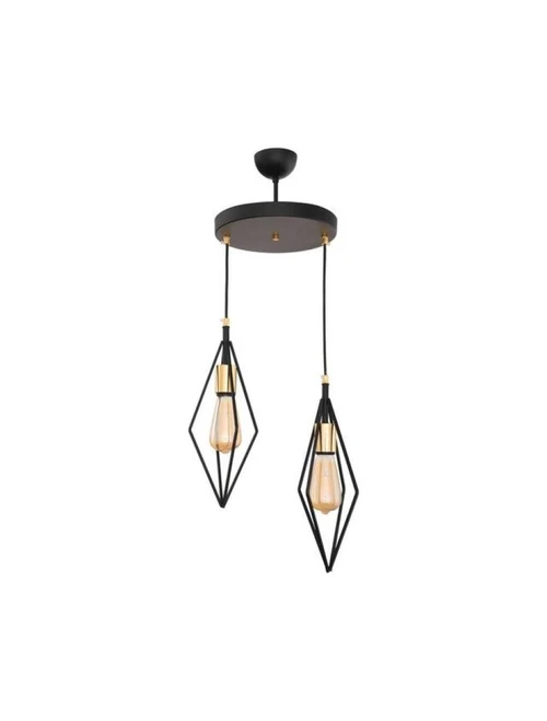 * Lustră SIONA 2xE27 Black Begusa