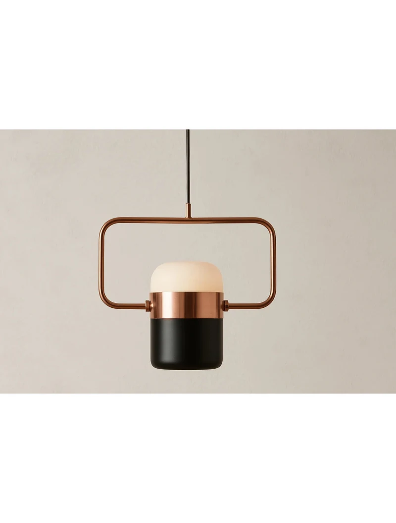 Suspensie LED JH-601 D18x18.5cm, 5W, Metal+Acryl,Rose gold+Black,Luminaled 3