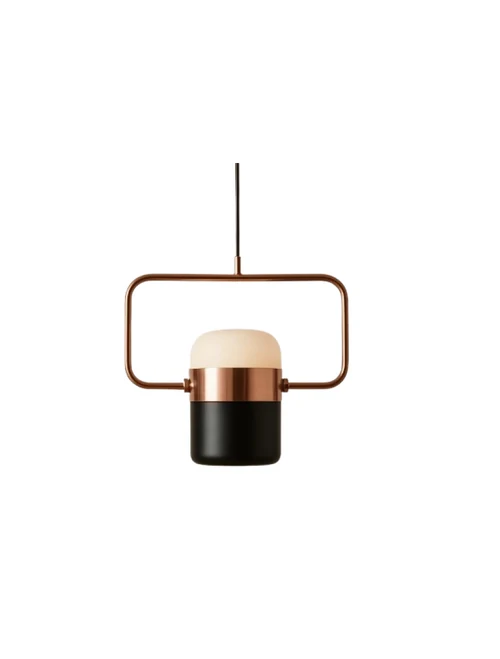 Suspensie Led JH-601 D18x18.5cm, 5W, Metal+Acryl,Rose gold+Black,Luminaled