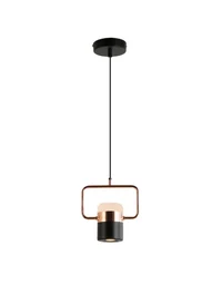 Suspensie LED JH-602 D15.5x25.5cm, 5W, Metal+Acryl,Rose gold+Black,Luminaled