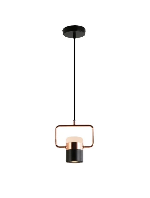Suspensie Led JH-602 D15.5x25.5cm, 5W, Metal+Acryl,Rose gold+Black,Luminaled