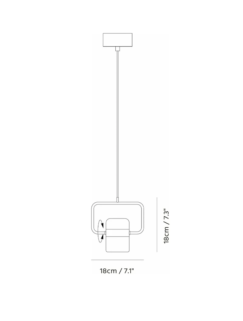 Suspensie LED JH-602 D15.5x25.5cm, 5W, Metal+Acryl,Rose gold+Black,Luminaled 5