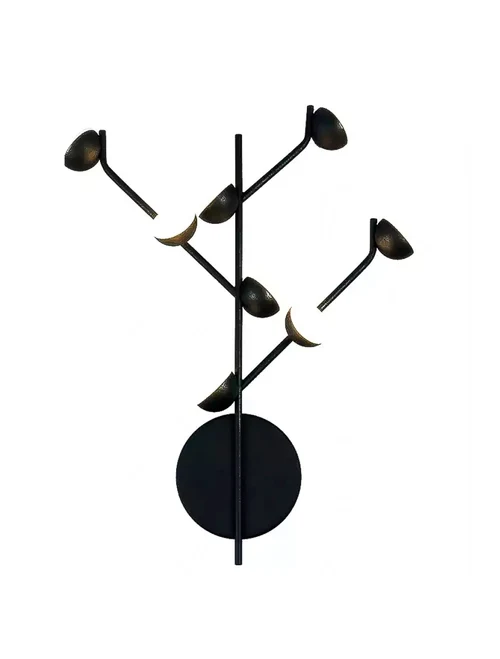 Aplică LED JH-851 D35xH50cm,3x4W, Metal+Alum, Blk LuminaLed