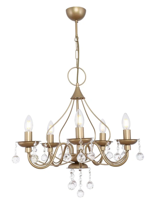 * Lustră GUNCE 5xE14 Bronz Begusa