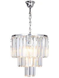Lustra AMEDEO 17106/3+1-CHR 4xE14 40W crystal chrome ZUMALINE