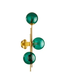 Aplică JH-20115-3BL D28xH74cm,G9x3,Metal+Glass,Chr+Blue LuminaLed