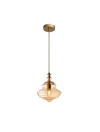 Suspensie LED JH-816 D27x32cm,15W Metal+Glass,Amber Luminaled