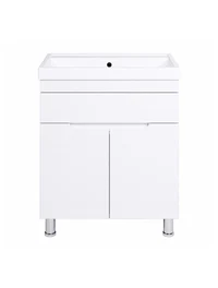 Mască cu sertar și 2 uși+lavoar DIJON-90 85x92x49 cm alb