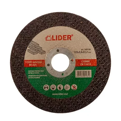 300106 Disc 125x3,0x22,2mm pt tăiat beton LIDER