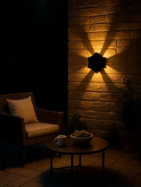Светодиодный уличный настенный светильник (бра) SG-8147 6W IP65 3000K черный LuminaLED 2