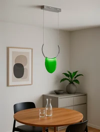 Suspensie LED JH-812 D30xH53cm,3W Metal+Glass,Green LuminaLED 3